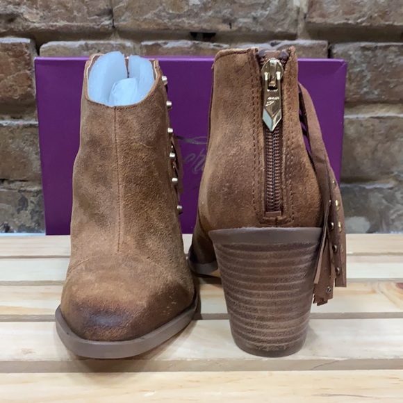 Fergie Fringed Distressed Booties - Picture 3 of 14